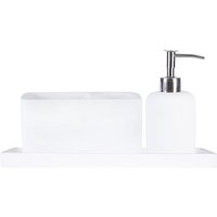 3pc Resin Bathroom Accessories Set | By Harbour Housewares