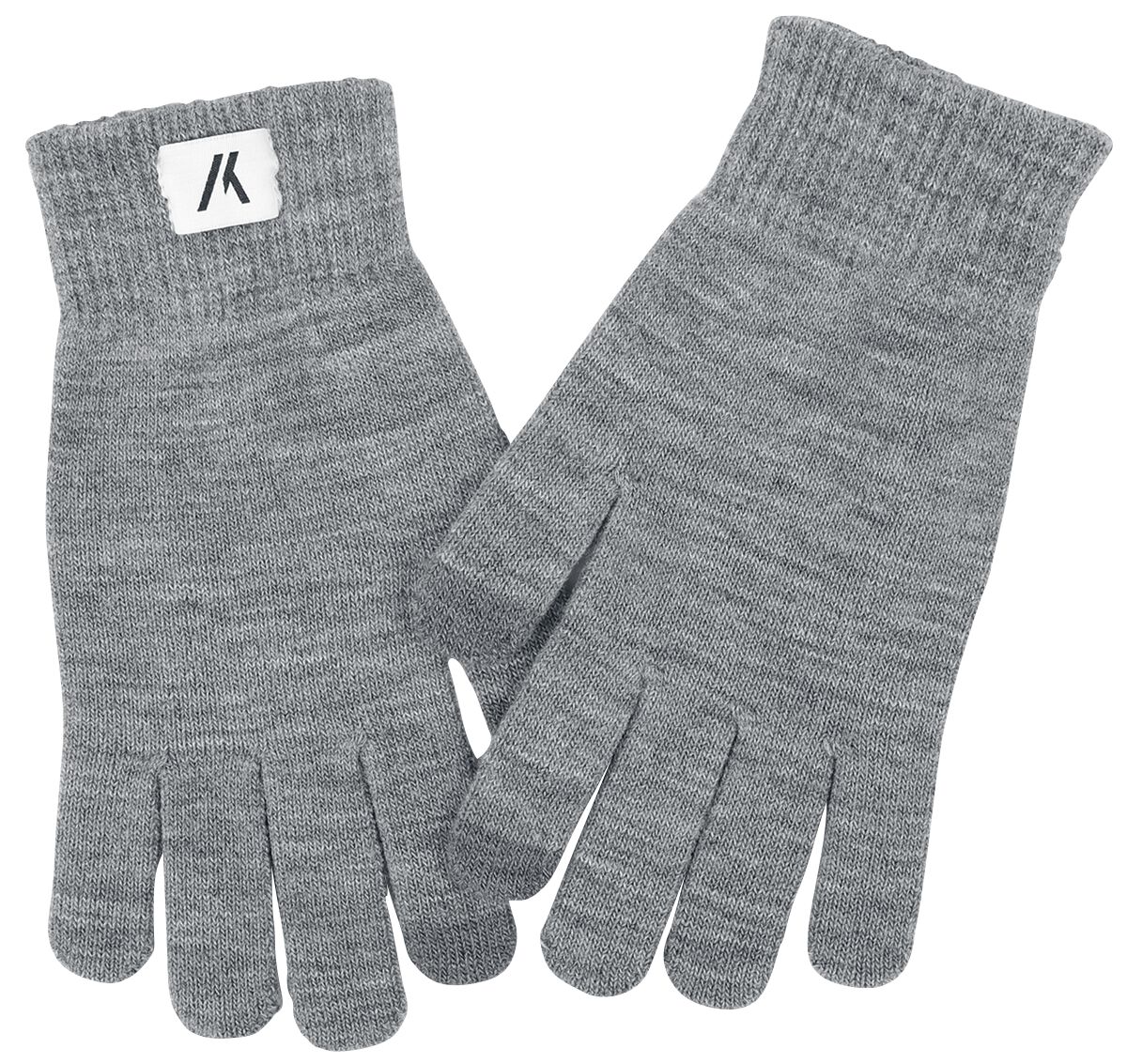 Produkt  - Basic Strikket Hansker - Fingerhansker - Unisex - lysegrå