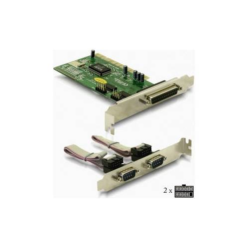 DeLOCK 1x Parallel & 2x Serial - PCI card scheda di interfaccia e adattatore